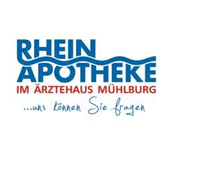 Logo der Rhein-Apotheke im Ärztehaus Mühlburg