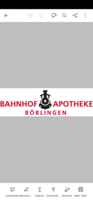 Logo der Bahnhof Apotheke