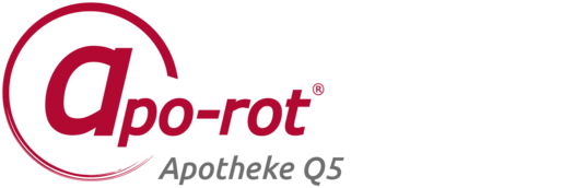 Logo der apo-rot Apotheke Q 5