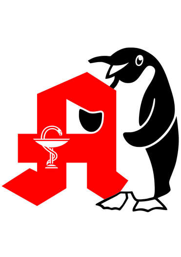 Logo der Pinguin-Apotheke im Nanz-Center