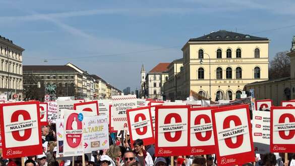 Protest in München Qülle privat