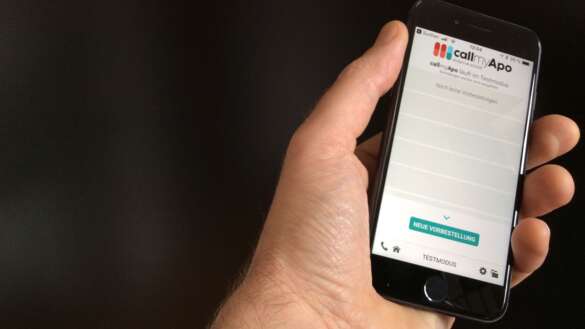 callmyApo-App auf Handy