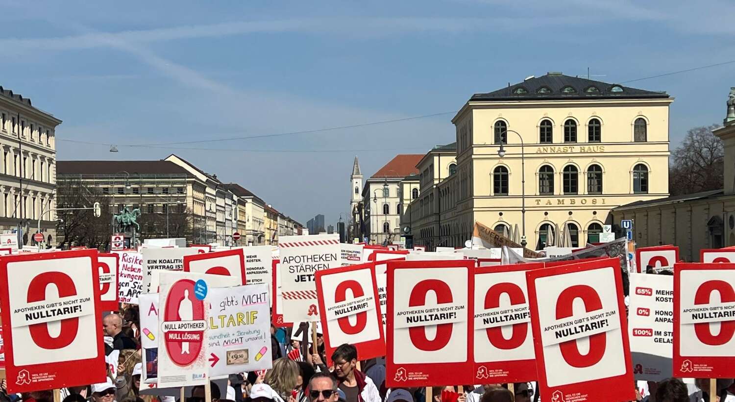 Protest in München Qülle privat
